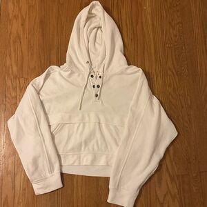 Anthropologie Daily Practice white hoodie